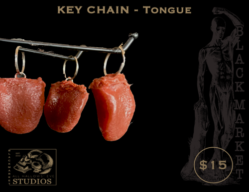 Key Chain - Severed Tongue - Silicone | All Hallows' Eve LLC