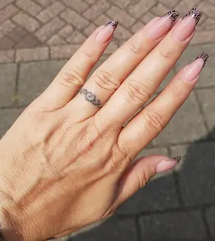 French met panterprint en acrygel