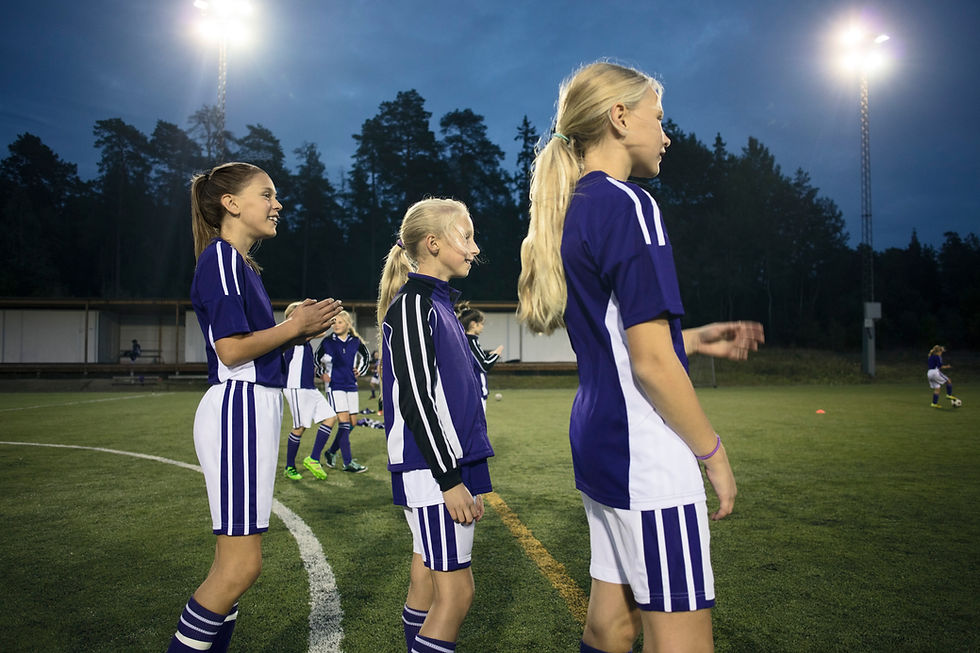Girls Playing Soccer