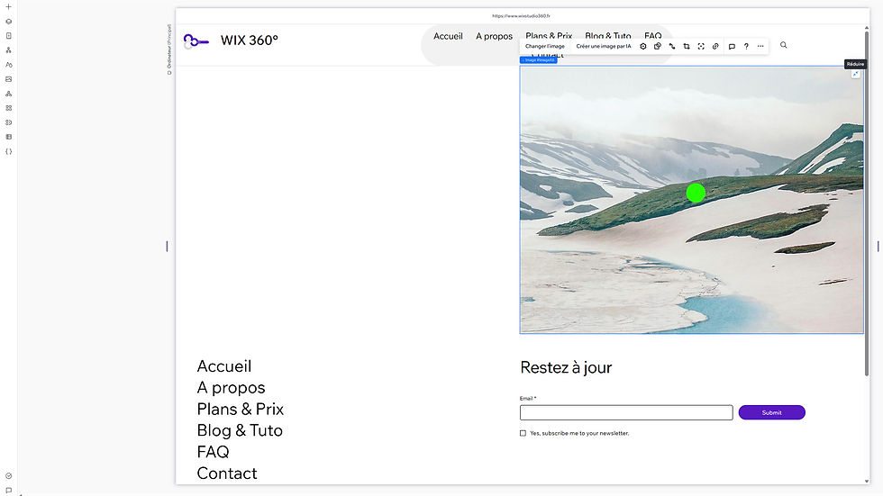 Comment placer une image dans une cellule sur WIX Studio ?