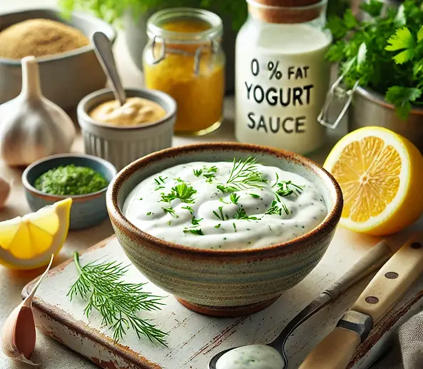 Sauce au yaourt et aux herbes hypocalorique