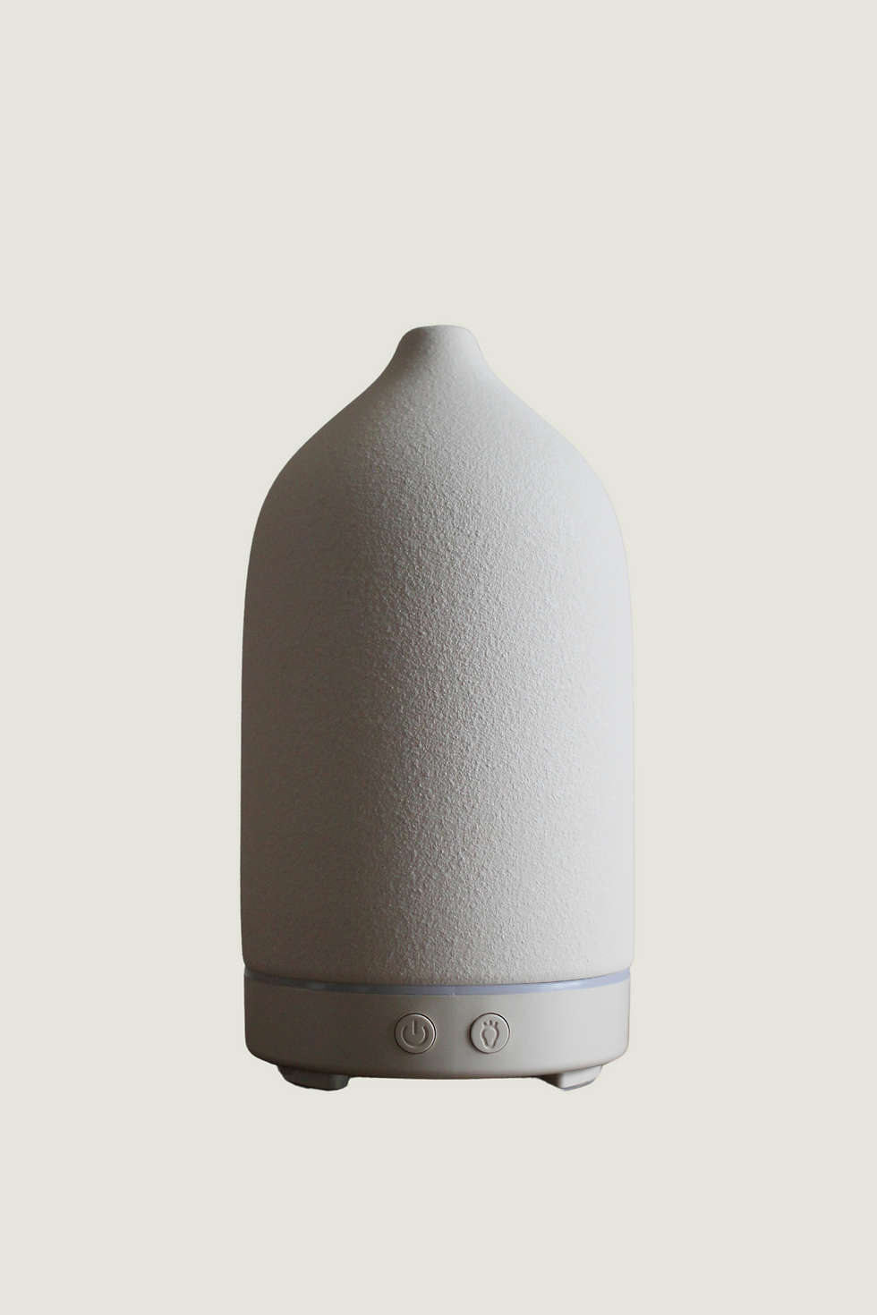 product view of a beige ceramic diffuser
