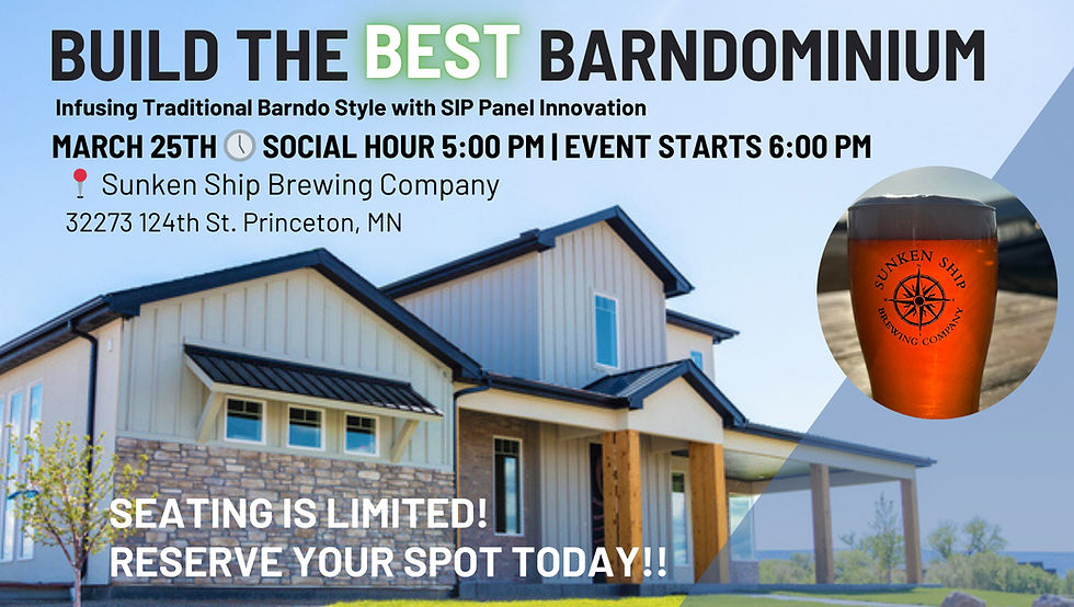 Event Flyer to Build the Best Barndominium