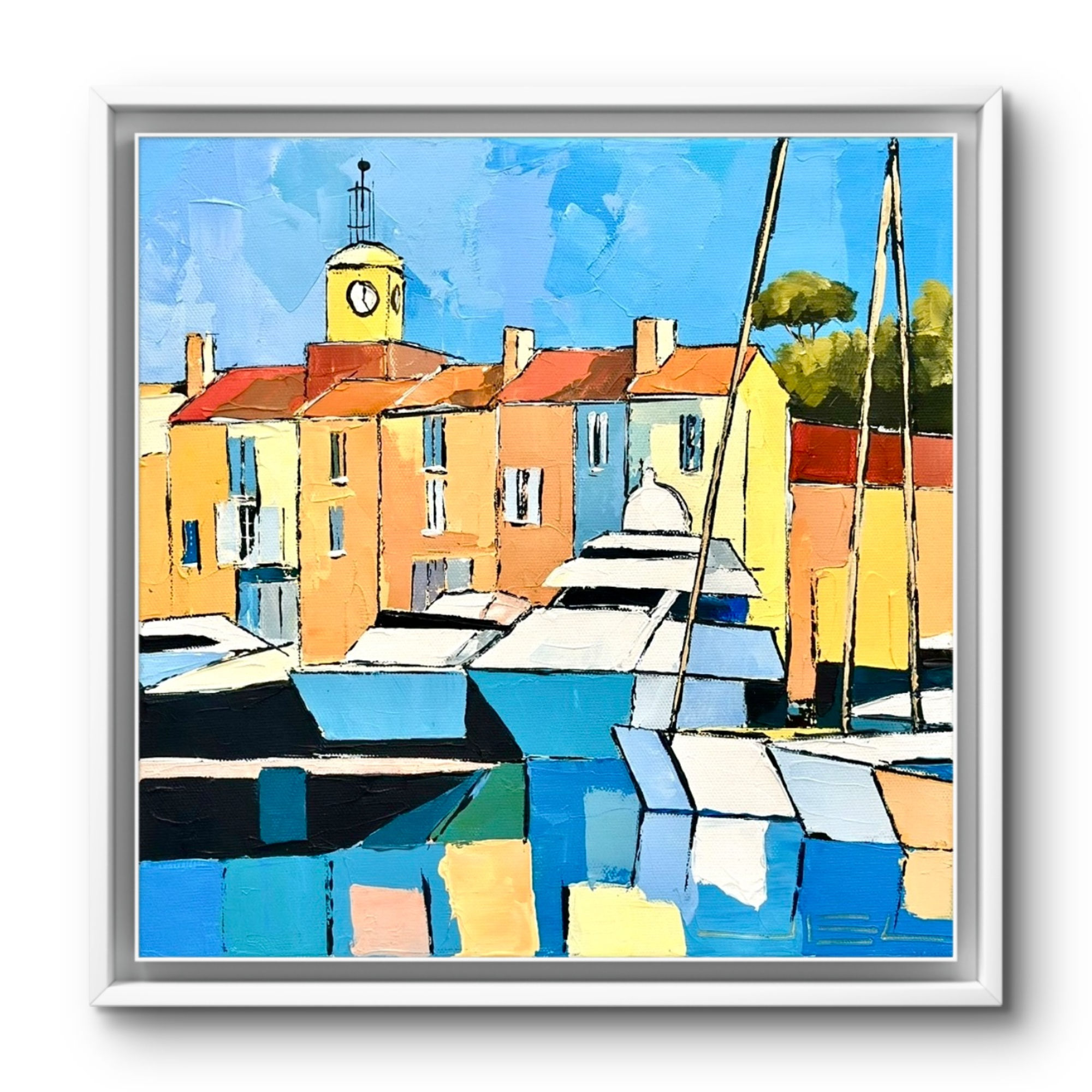 Couleurs et reflets à Saint Tropez.