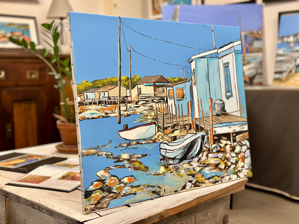 Miniature : Cabanes des pêcheurs à Sète ( Etang de Thau )