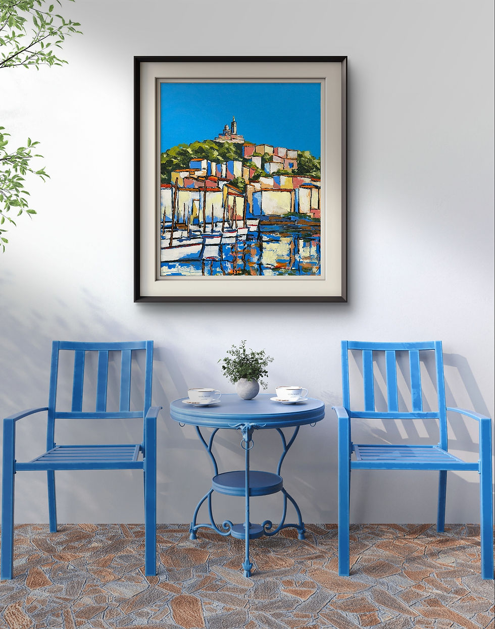 Miniature : Couleurs et reflets du vieux port de Marseille, sous le regard de la bonne mère