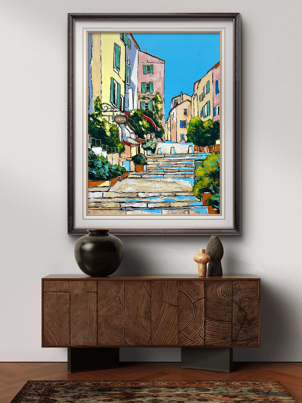 Miniature : Ruelle d'un petit village de Provence II (Fayence)