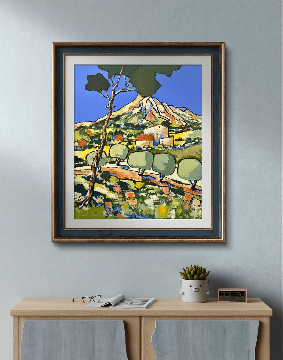 Miniature : Les oliviers de la Sainte-Victoire