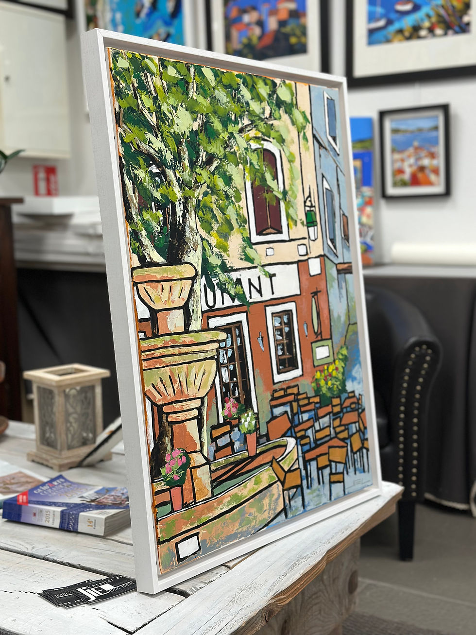 Miniature : Les belles couleurs de la Place du Thouron à Seillans