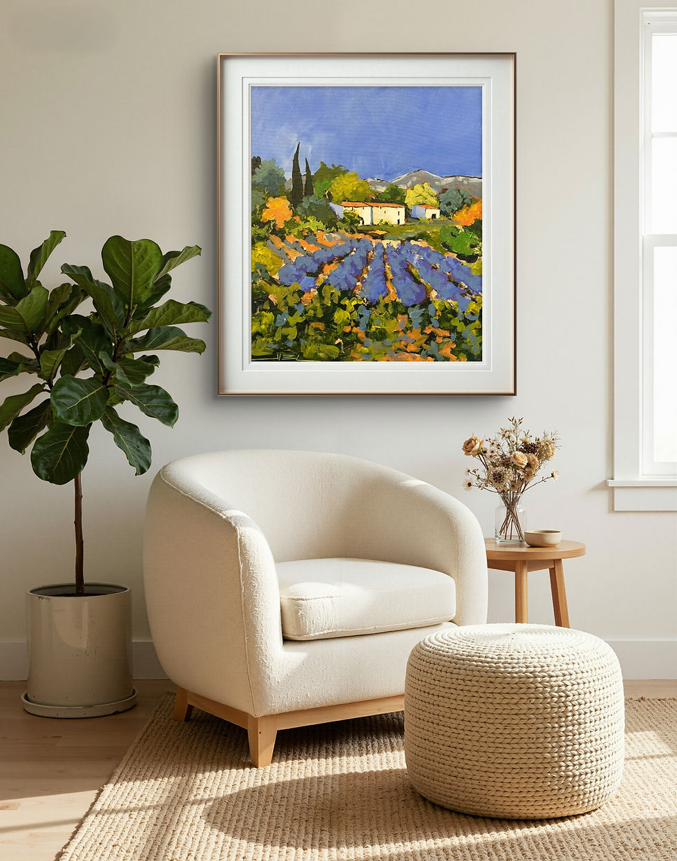 Miniature : Lavandes perdues aux cabanons, en Provence.