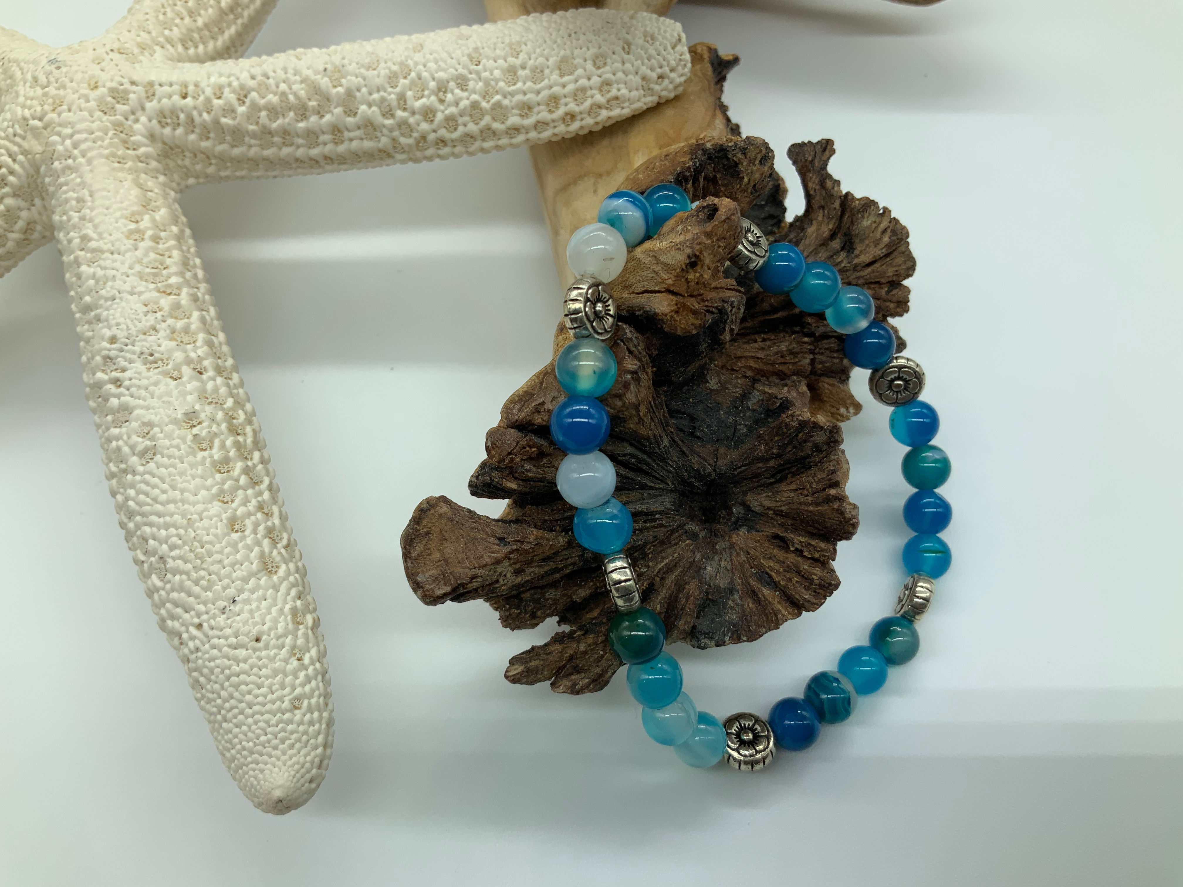 Blue Lace Agate Bracelet 