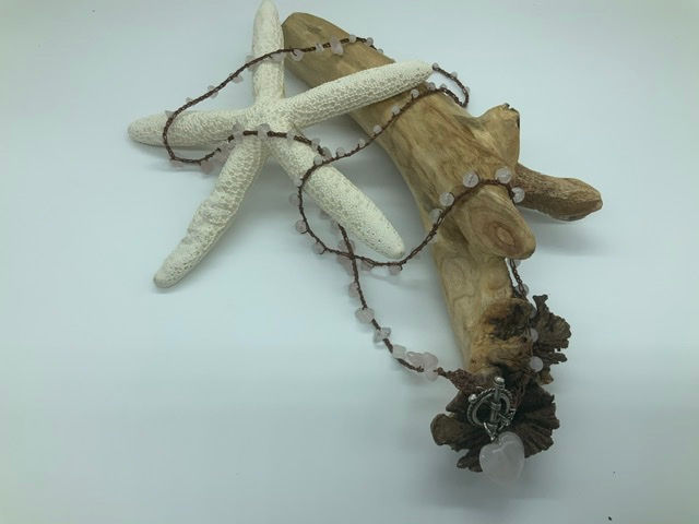 Hand Tied Gemstone Neckalce