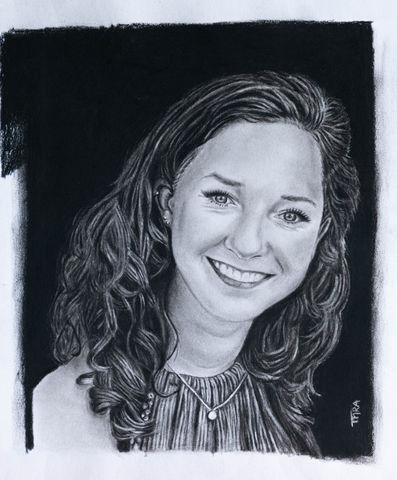 'Simone'
Houtskool portret (24x30)