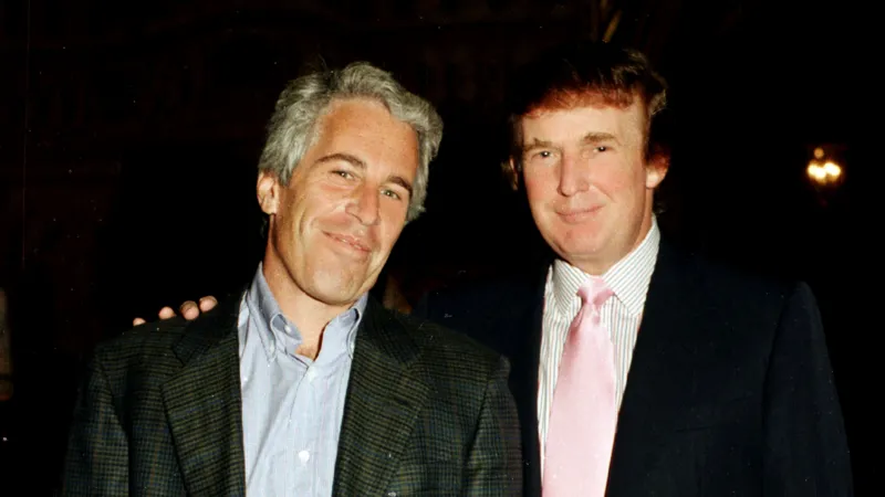 Epstein and Trump in 1997 - the pair were friendly for years, but Trump says they fell out in the early 2000s