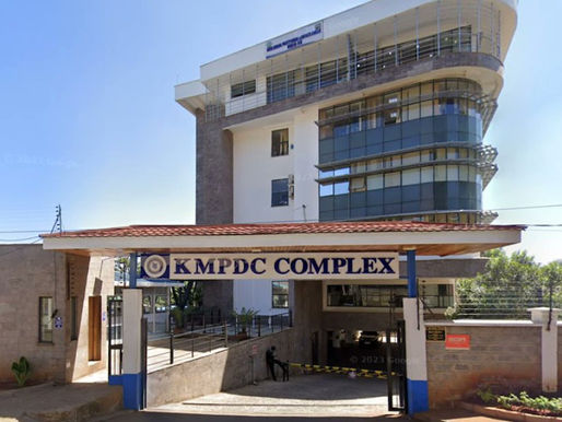 Kenya Medical Practitioners and Dentists Council (KMPDC) Offices/PHOTO: COURTESY.