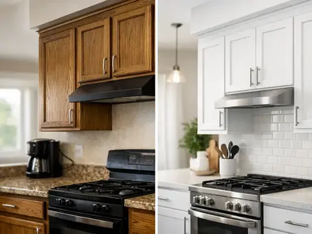 Cabinet Refinishing Before and After Results