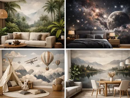 12 Custom Wall Mural Examples for Your Home