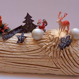 Kerststronk mokka crème au beurre