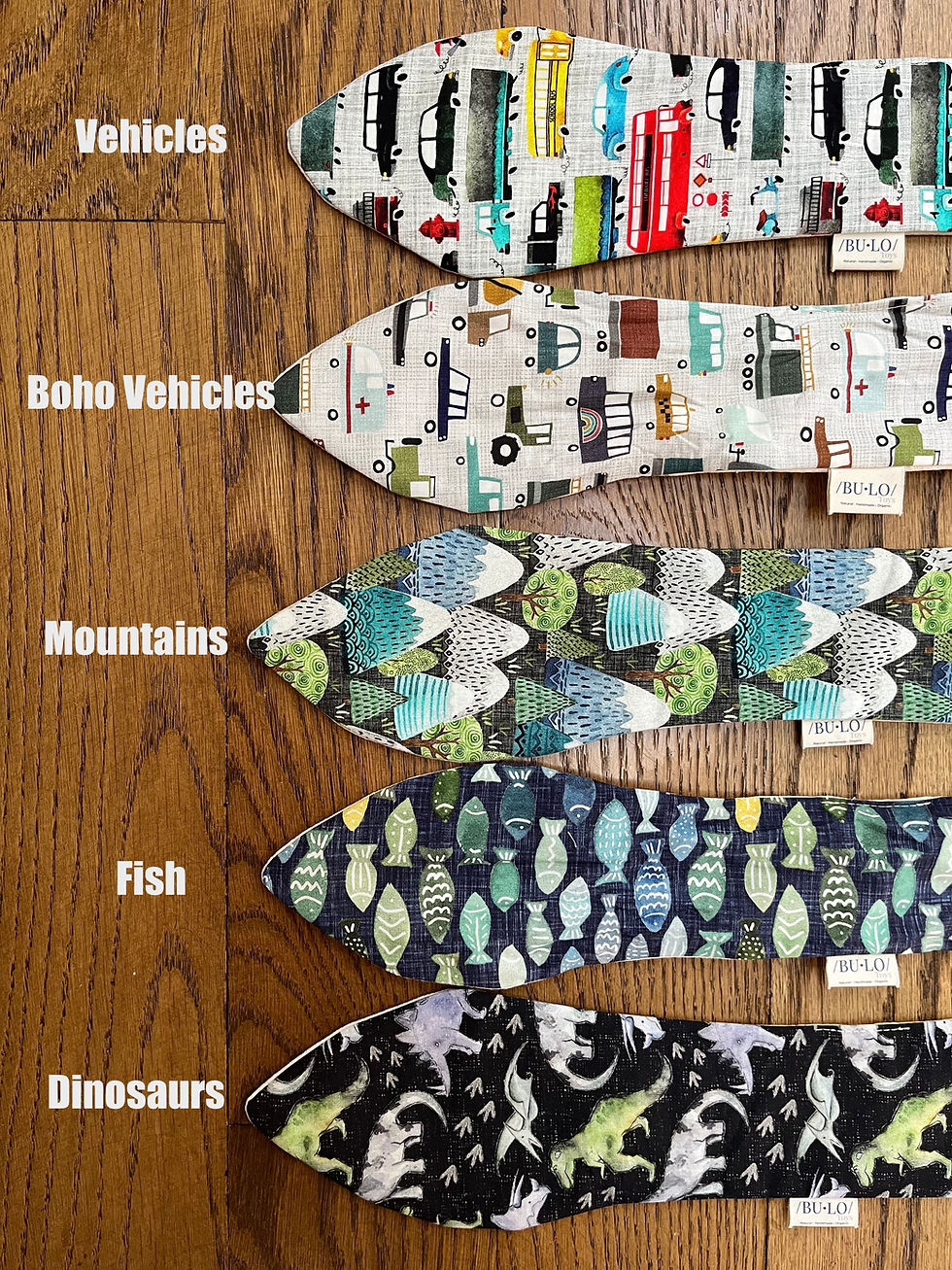 Miniatura: NEW Fabric Pattern Organic Cotton Crinkle Bunny Ears Teething Ring
