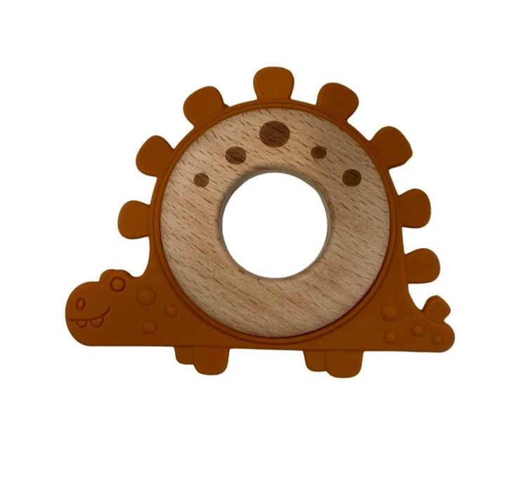 Miniatura: Animal Wood Ring Silicone Teether