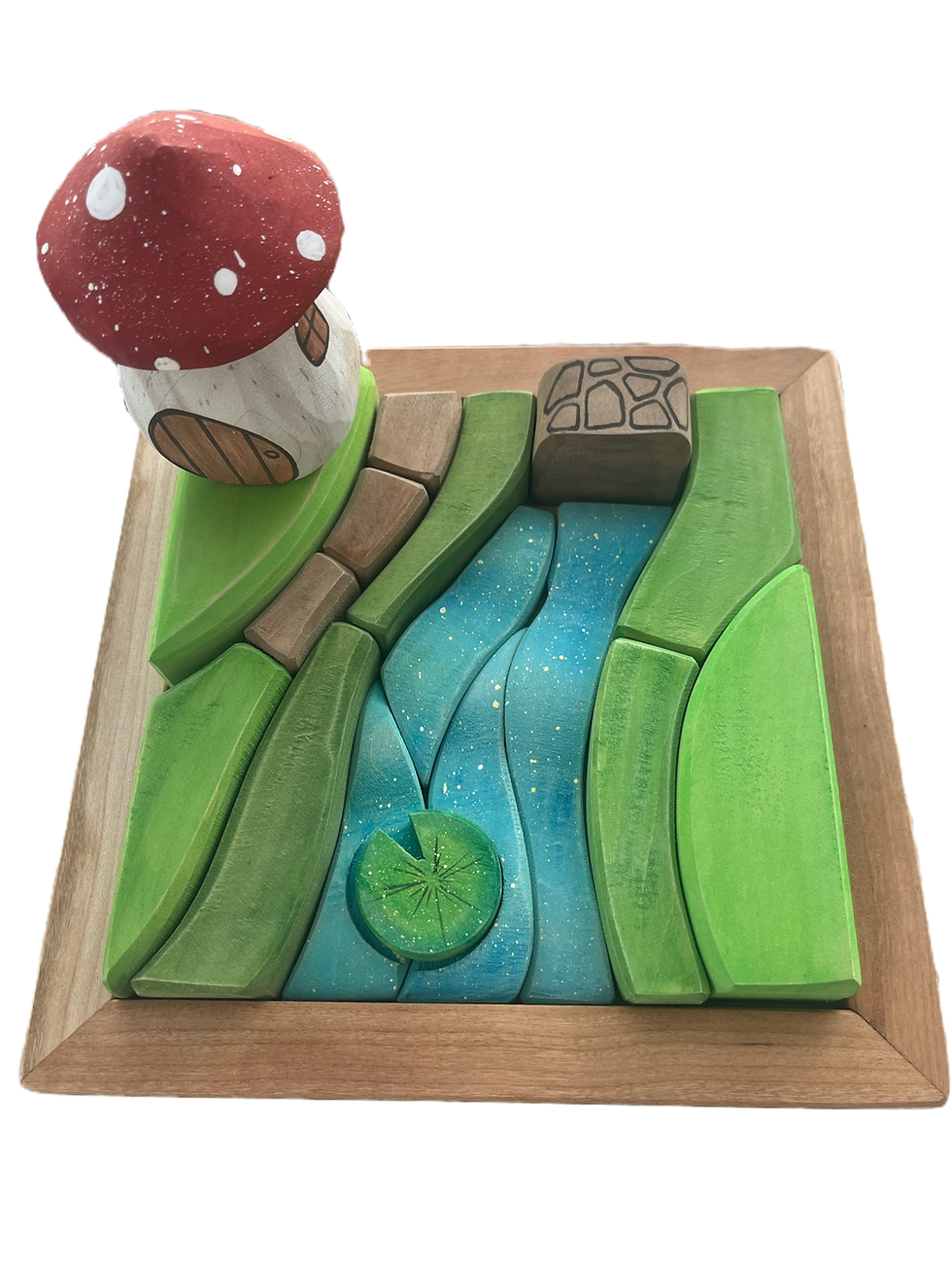 Miniatura: 3D Wooden River Puzzle
