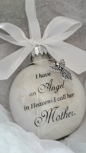 In Heaven Mommy And Me Ornaments Loved Mother Ornament Mom Memorial Ornament