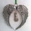 Thumbnail: Bunny Rabbit Memorial Angel Wings Sympathy Gift Christmas Tree Ornament