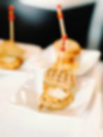 Mini chicken and waffles at breakfast buffet