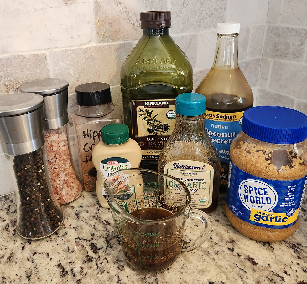 Made with simple, clean ingredients. The Hippy Marinade is hands-down my fave marinade I came up with years ago for chicken, but use on everything.