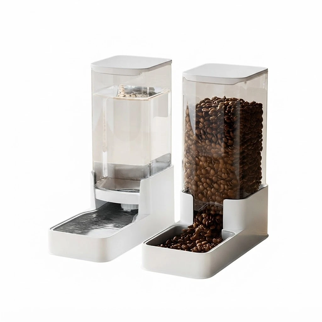 Automatic Pet Water Dispenser and Food Feeder