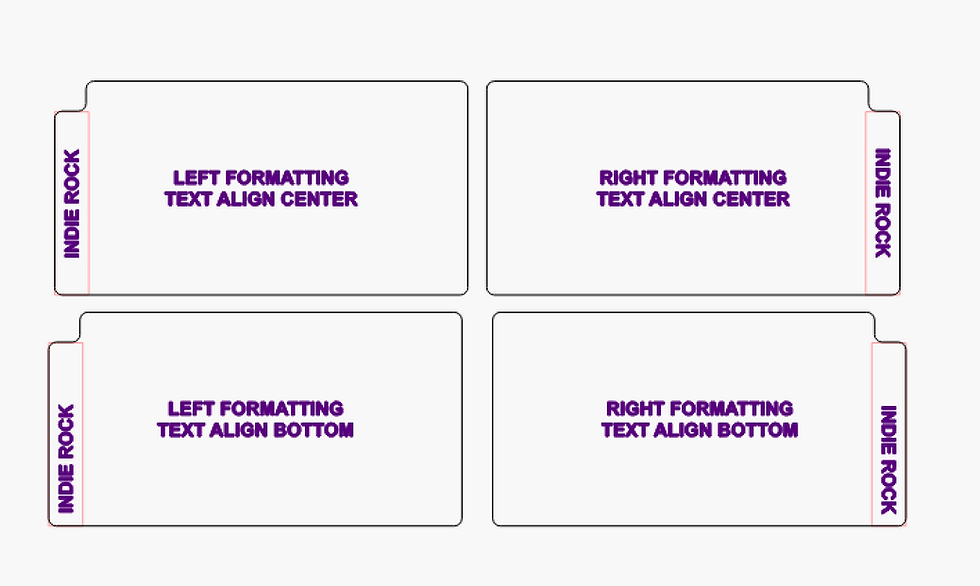 Thumbnail: Custom Horizontal Wide Tab Vinyl Record Dividers