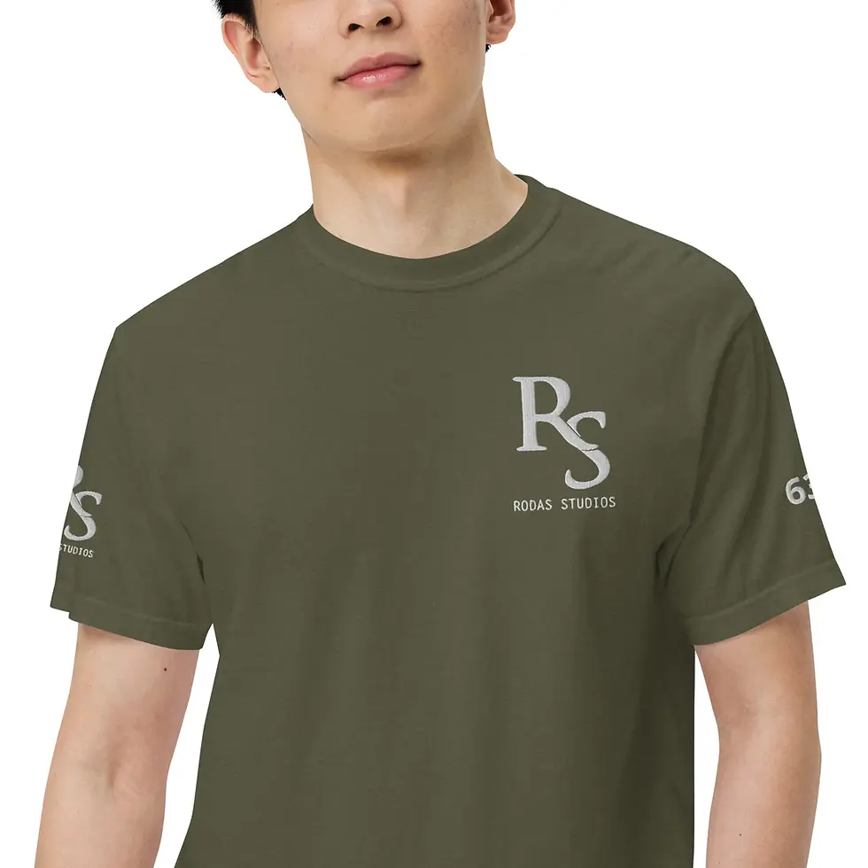 Thumbnail: Rodas Studios - Embroidered Unisex Garment-Dyed Heavyweight T-shirt