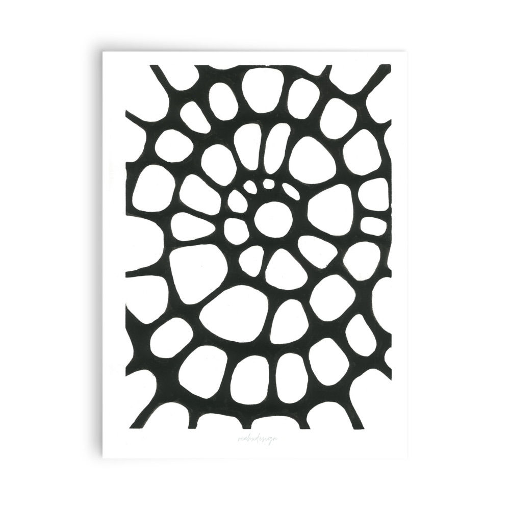 Black and White Spiral - Photo paper poster