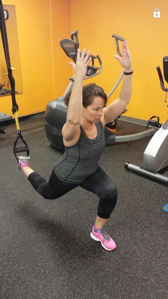 TRX split squat