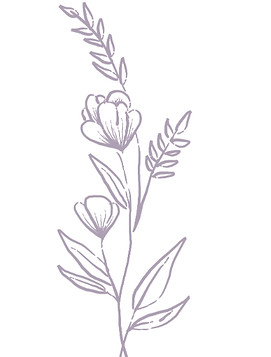 persistent petals logo line art