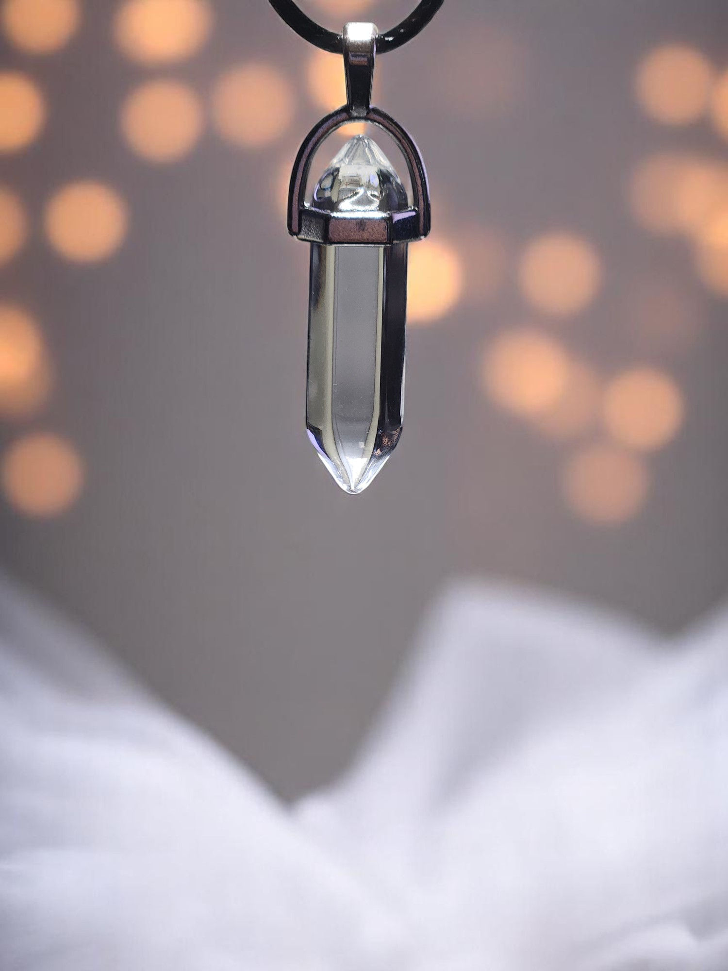 Hexagonal Gem Pendants