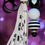 Thumbnail: Key chain featuring black and white beads, tassel, and Bubble Gum Key Chains.