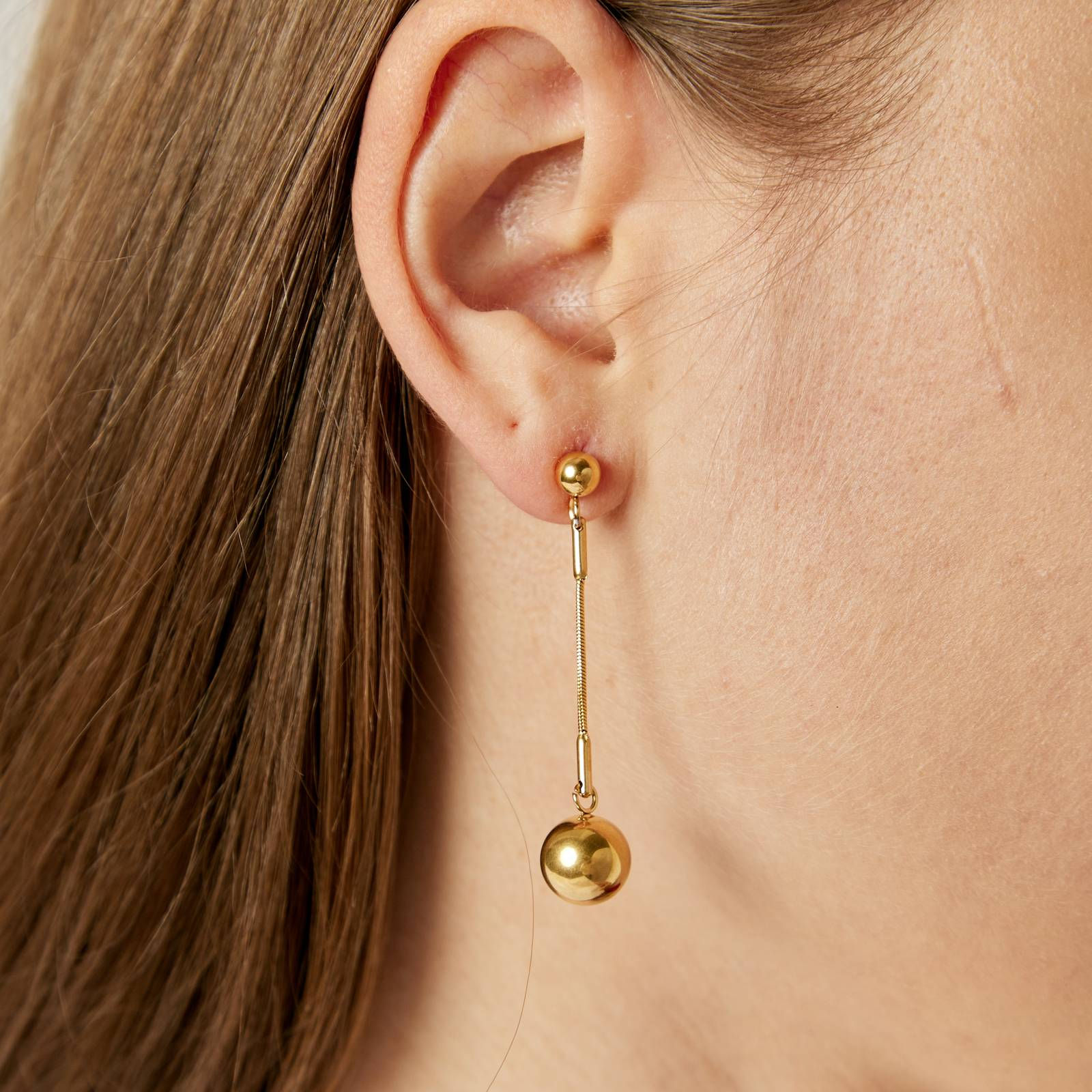 Drop Ball Earrings