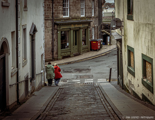 West Street leading onto Bridge Street, Berwick-upon-Tweed. John Godfrey. Out In The Street Photography