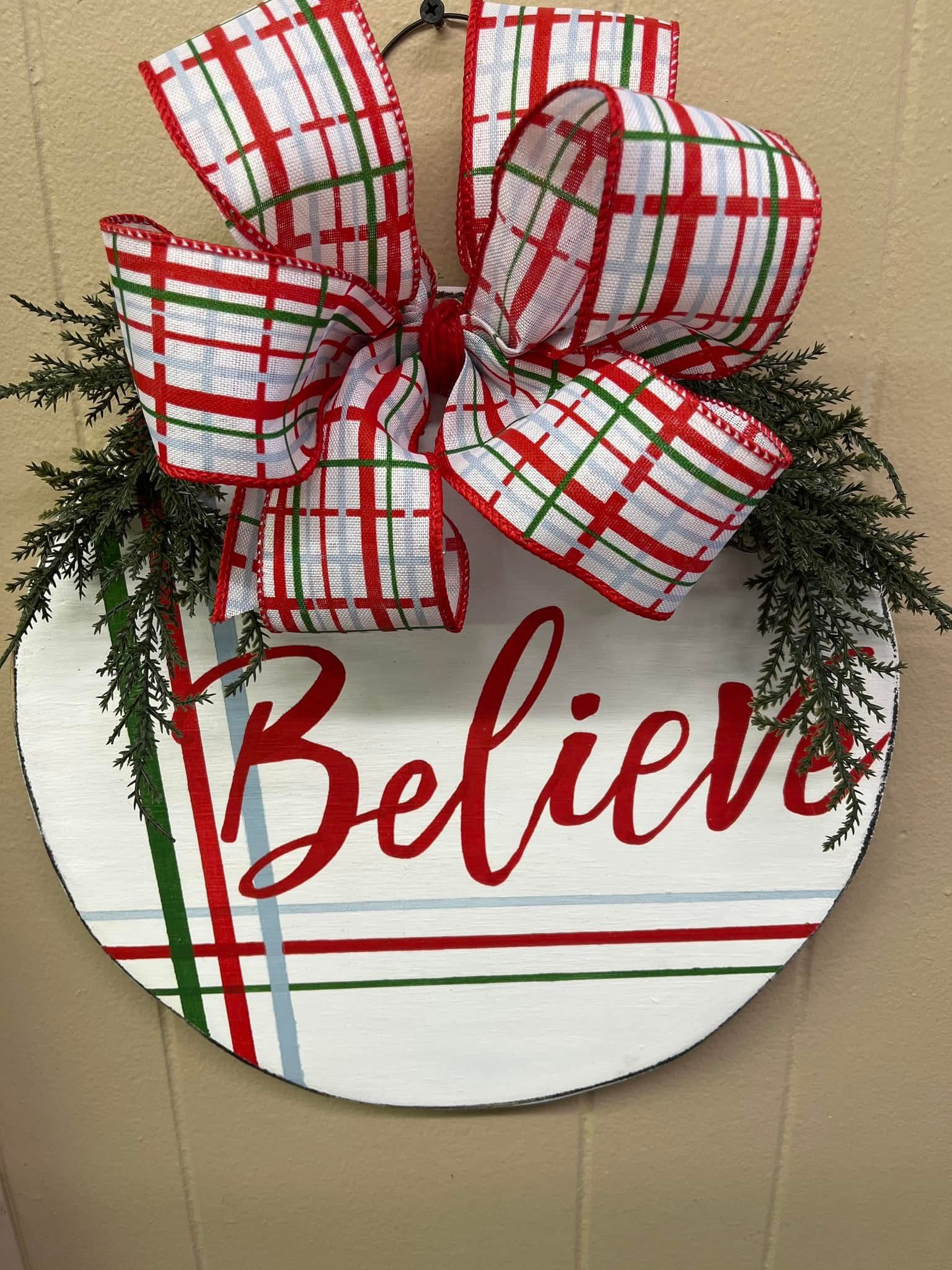 Believe Door Hanger🧑‍🎨
