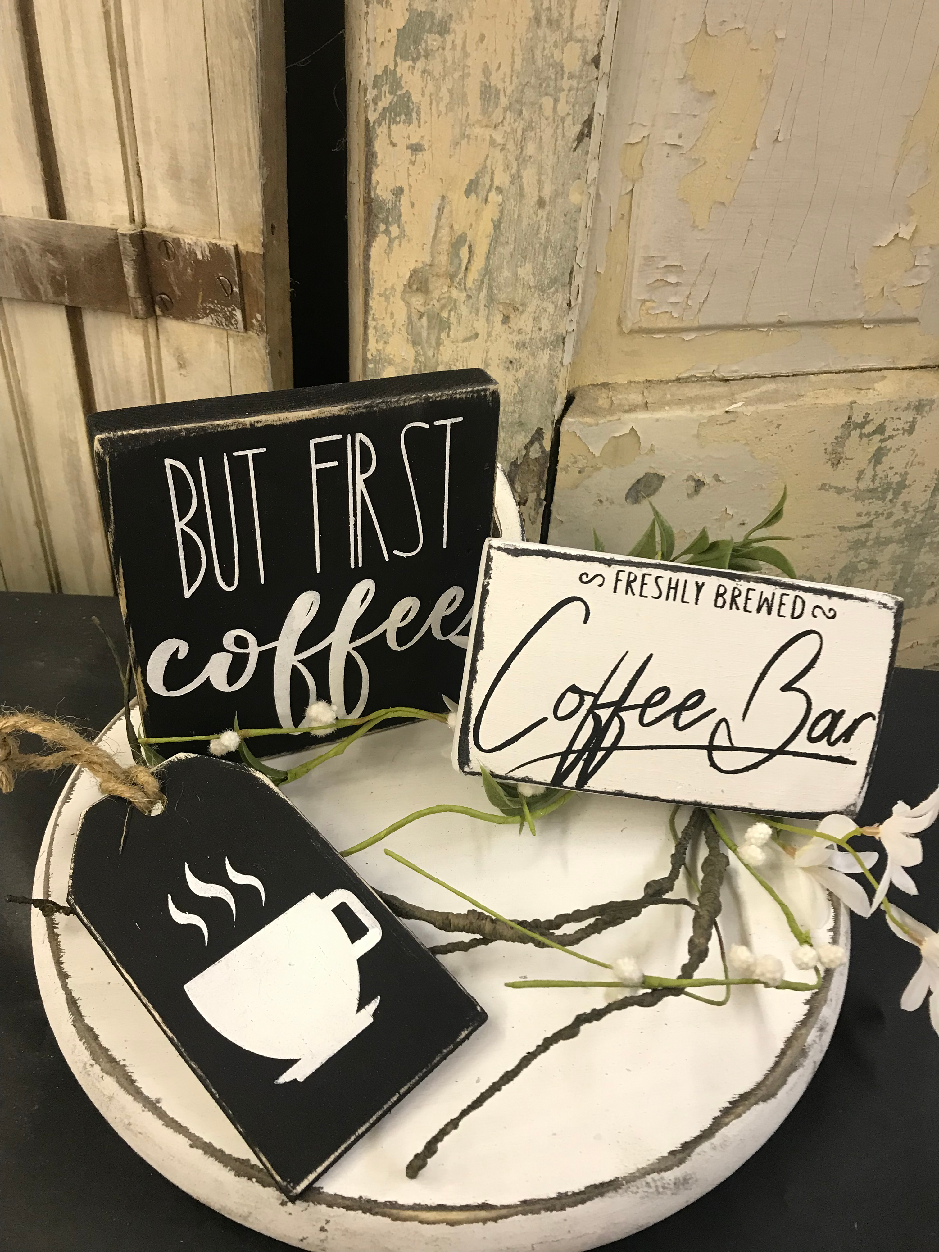 Coffee Bar Tier tray set 