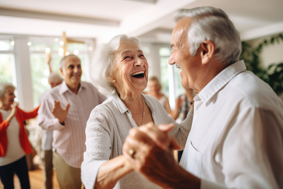 seniors dancing