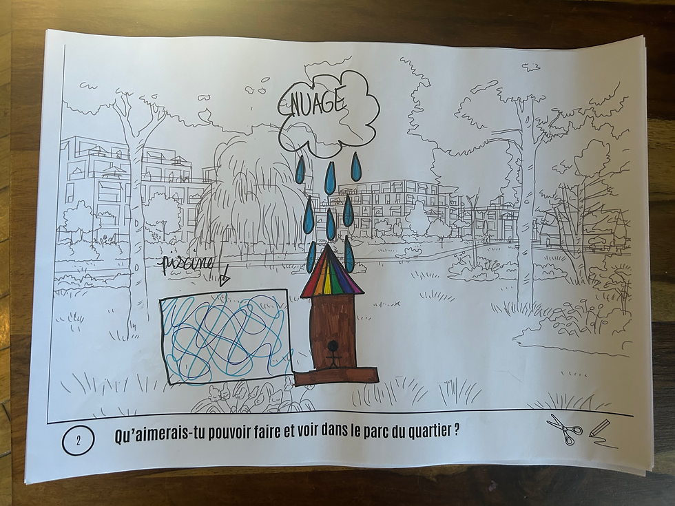 Croquis réalisé par les enfants