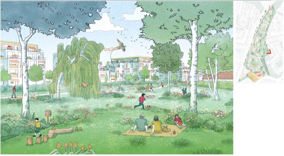 Croquis du parc ©Studio Sanna Baldé