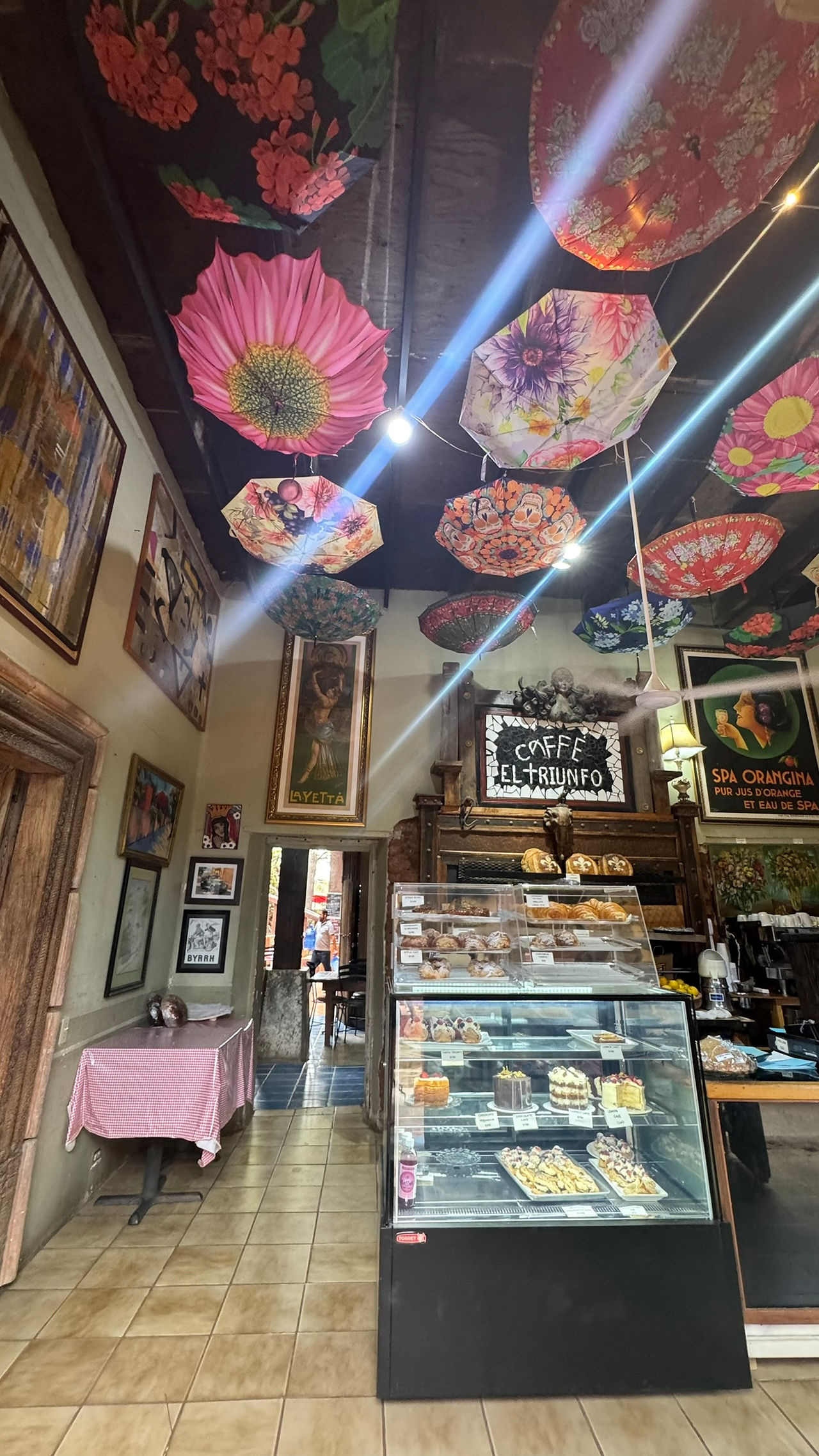 Inside the charming El Triunfo Cafe