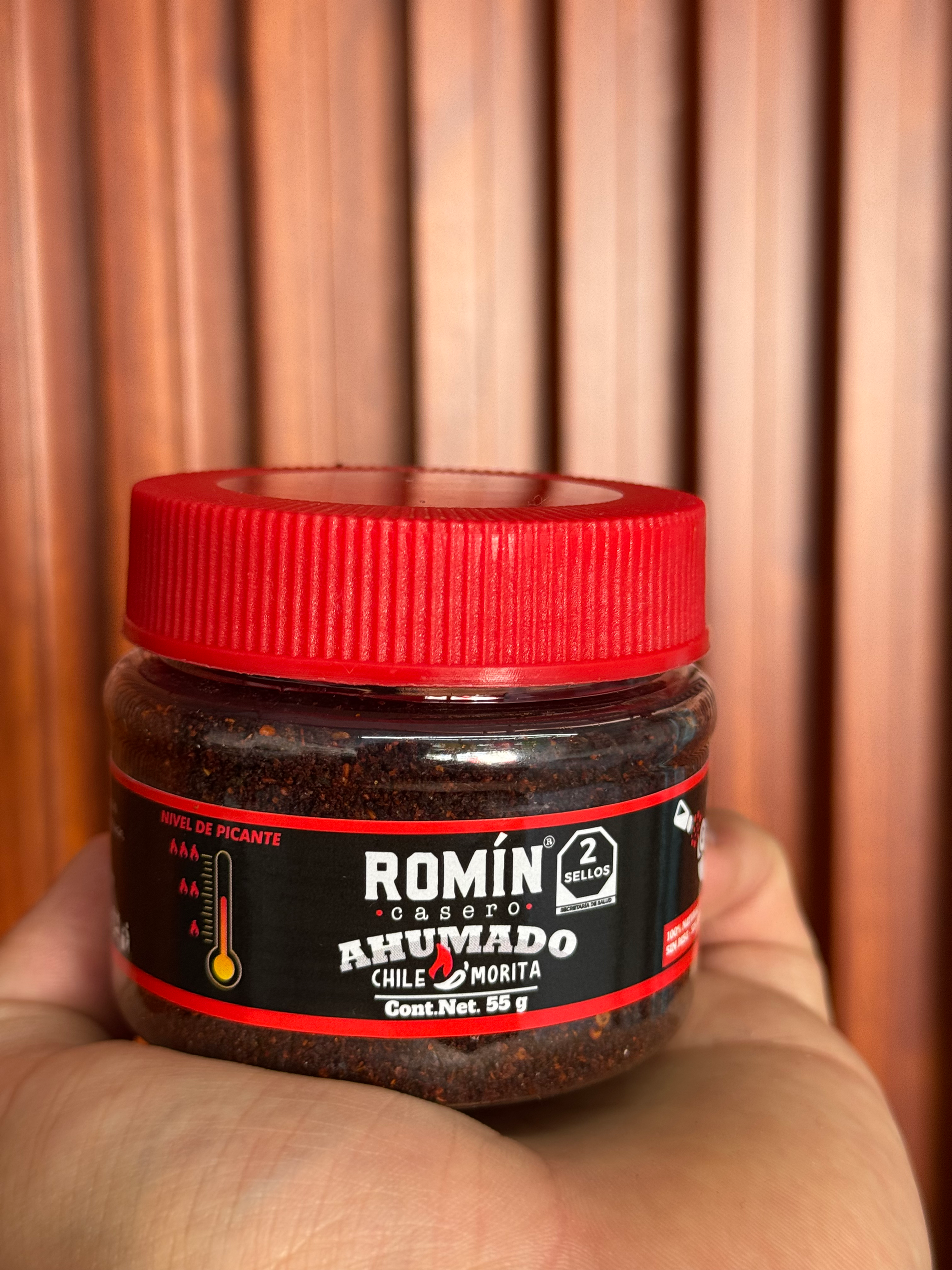 Chile Romín morita ahumado 55gr