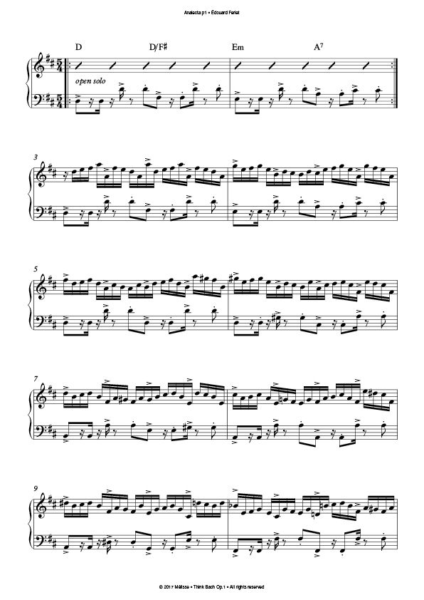 Miniature : Think Bach Op.1 SCORES