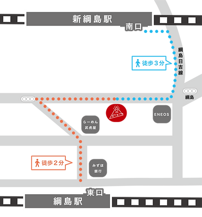 綱島 街のピザ屋さん地図