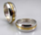 Bimetal wedding bands