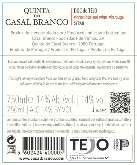 Miniatura: Quinta do Casal Branco - Syrah - 2021